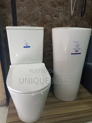 Quality Water Closet With Long Standing Basin. England Standard