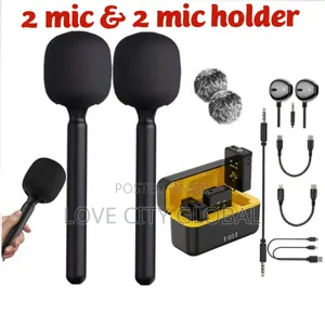 Baiwangli Sx12 Anc Microphone 2 Mic Sticks for Camera Phones Lapel
