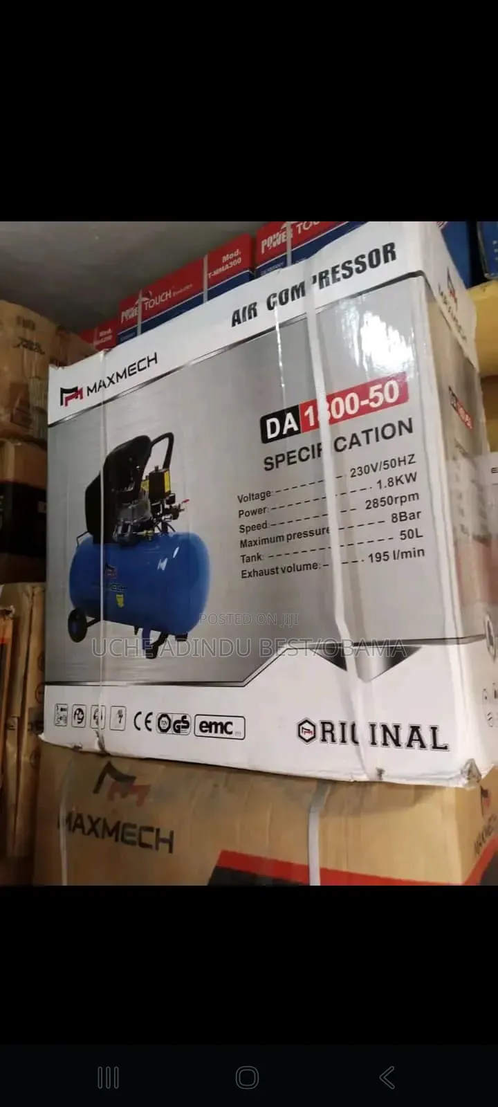 Air Compressor Maxmech 50litre