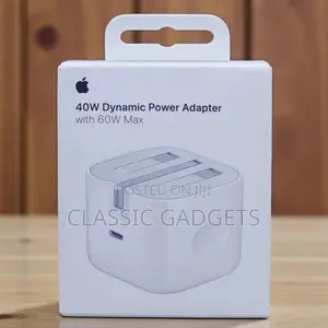 Apple 40w Dynamic Power Adapter With 60w Max Usb-C Uk 3 Pin Plug