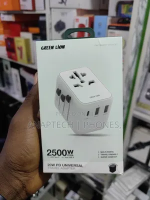 Green Lion 2500w Max 20w Pd Universal Travel Adapter