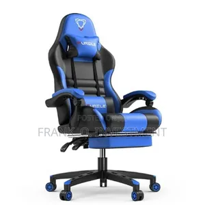 Furgle Pro Series Gaming Chair With Footrest - Black Blue