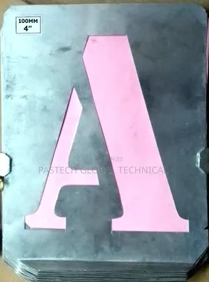 4 I-Inch (100mm) Metal Stencil Plate