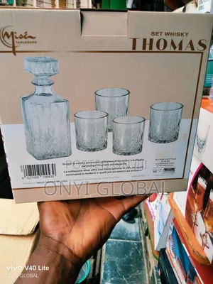 4 Set Glass Cup and Decanter