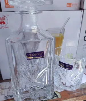 6 Glass Cup With Decanter