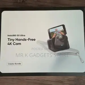 Insta360 Go Ultra Standard Bundle Midnight Black - Tiny Hands-Free