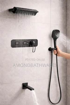 Luxury Grey Conduit Shower Set