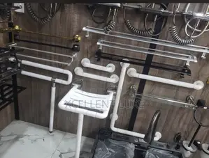 Bathroom Shower Stool  And Arm Rest For Elderly People