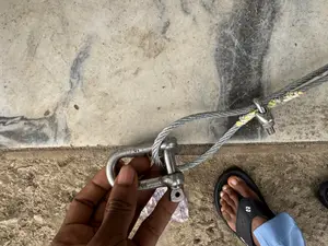 Steel Wire Rope Sling Equipped With a Stainless Steel Anchor Shackle