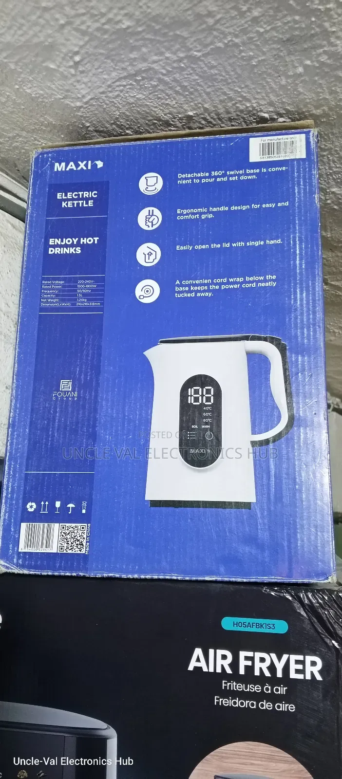 Maxi 1.5l Electric Kettle (White)