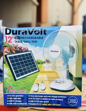 Duravolt 12 Inches Rechargeable Fan
