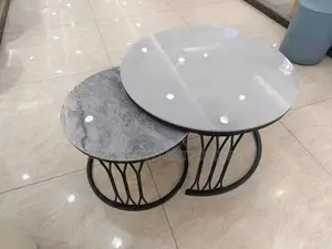 2 in 1 Center Table Real Marble