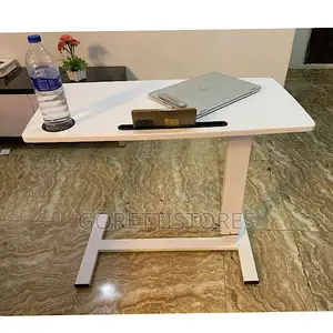 Adjustable Laptop Table With Lever and Wheels