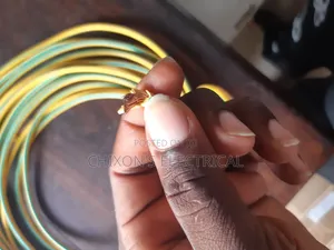 6mmqx1 Single Flexible Earthing Cable Green and Yellow