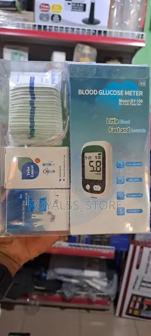 Fast Accurate Blood Sugar Glucose Monitor Kit With Large Hd LCD Screen