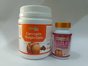 Curvygirls Weight Gain Powder+ Butt Booster Capsules for Butt Boosting