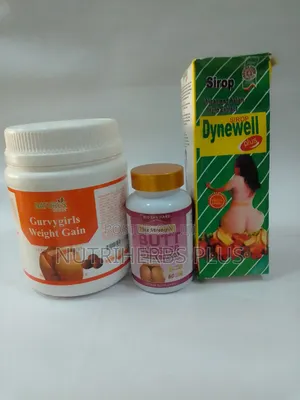Curvygirls Weight Gain Powder+Butt Booster Capsules+Dynewell Syrup