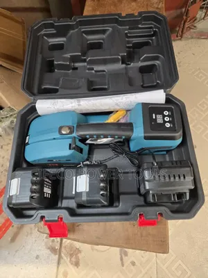 Cordless Strapping Machine Used for Packaging and Bundling.