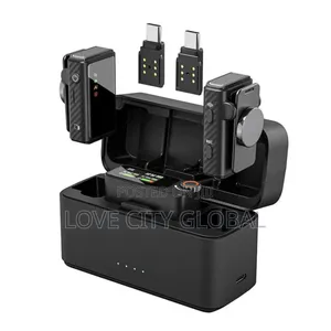 M15 Wireless 3in1 Microphone for Phone ,Camera Ai Anc Clip-on/Magnetic