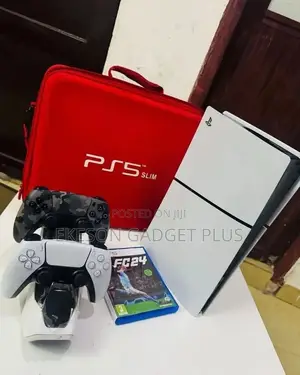 Pre Used Ps5 Slim 2pads,Bag,Disk,Charging Dock With 12games Installed