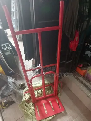 Red Metal Hand Truck