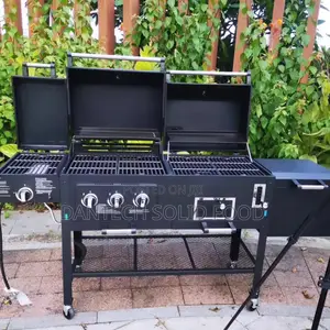 Gas and Charcoal BBQ Grill Machine