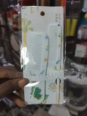2-piece Cartoon-designed Comb Set With Wide Comb And Tail Comb