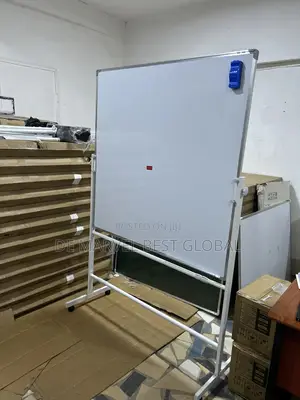 Magnetic Whiteboard 120x120cm With Stand (4x4ft)