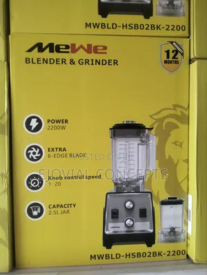 Mewe Turbo Blender 2200w
