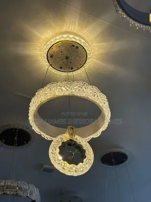 Led Chandelier Modern Simple Living Room Bedroom Study White Yellow