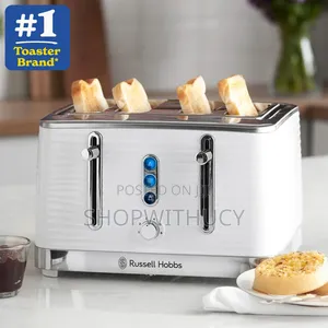 Russell Hobbs Inspire 4 Slice White Toaster