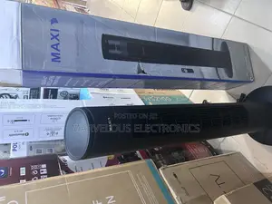 Brand New Maxi Tower Standing Fan Low Voltage Cooling Cold 40wat .