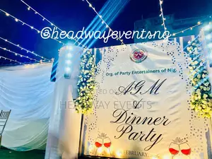 All White Party Dinner Set-Up Decoration