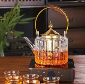 Classy Transparent Glass Teapot/Kettle. Glass Teapot With Tea Infuser,