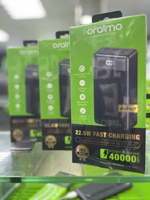 Oraimo 40,000mah Power Bank 22.5watts Fast Charging