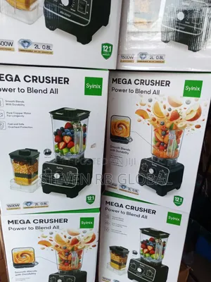 Syinix Mega Crusher Blender – 2l Big Jar / 0.8l Grinder Jar