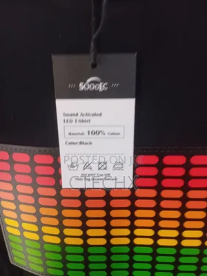 Soooec Led T-Shirt Sound Activated Equalizer Light Up for Party