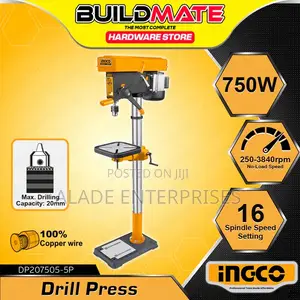 Ingco 750w Drill Press With 20mm Drilling Capacity