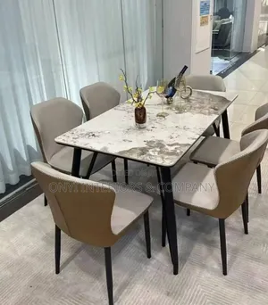 Marble Dining Table With 6 Chairs