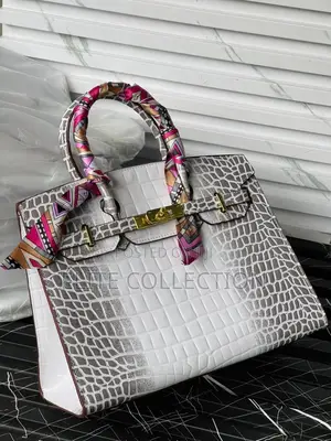 High Quality Hermes Crocodile Leathers Glossy Bag Big Size