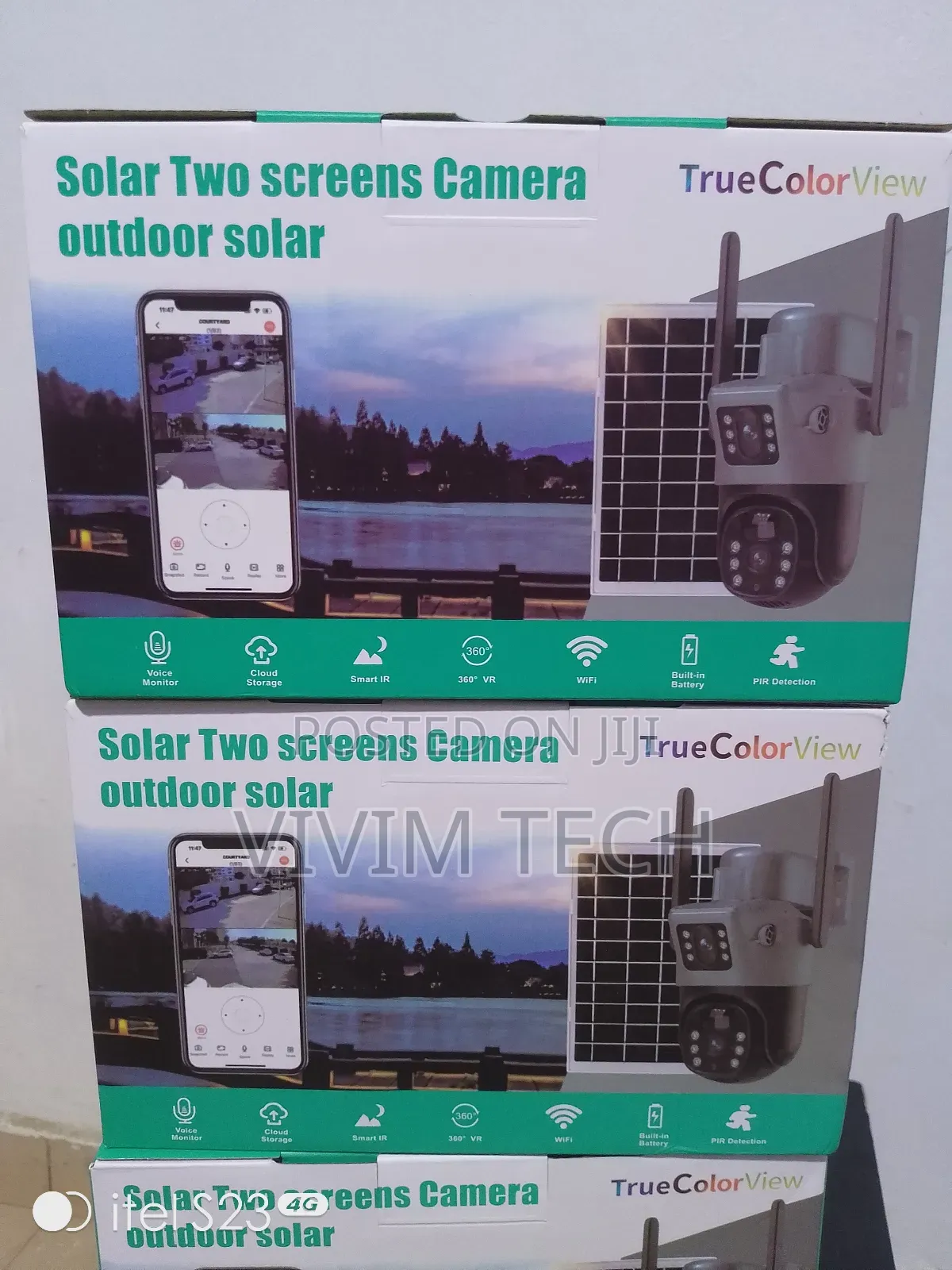 V380 Solar Two Screens Camera