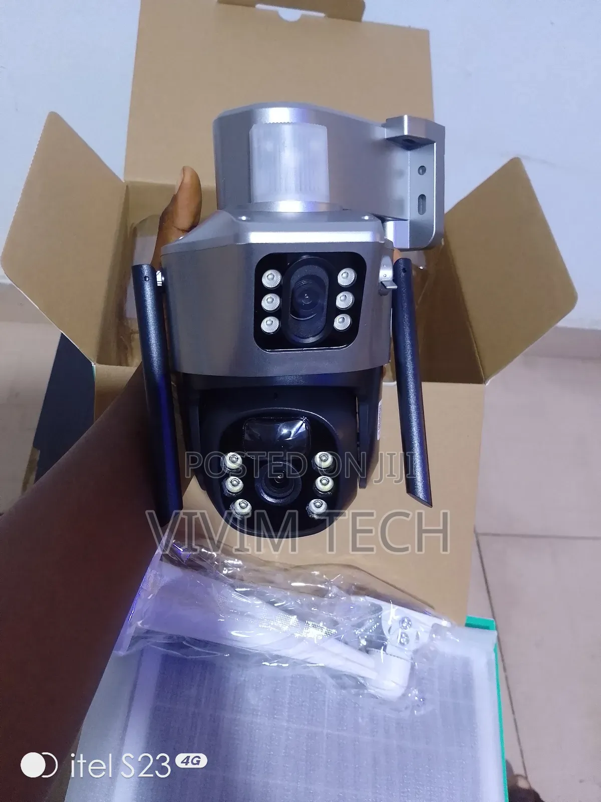 V380 Solar Two Screens Camera