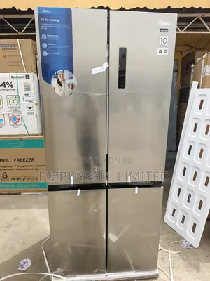 4 Doors Midea Refrigerator, 3d Air Cooling. 10 Years Warranty.