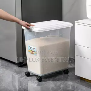 40l Rice Storage Bucket With Wheel