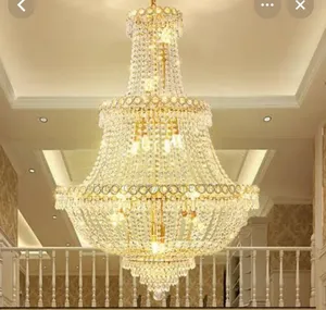 Crystal Open Living Room and Staircase Chandelier Light
