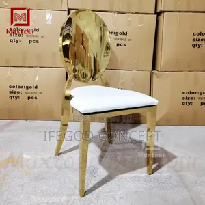 Gold Chrome Wedding Banquet Chair