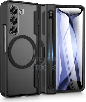Doeshine for Samsung Galaxy Z Fold 5 Case Magnetic Charging . Black