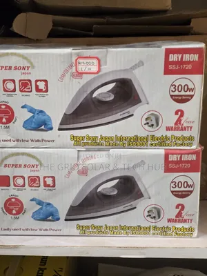 Super Sony Japan 300w Energy Saving Dry Iron - SSJ-1720