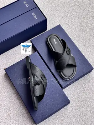Dior Calfskin Leather Palm Slipers 40-46