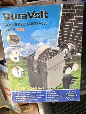 Duravolt 5-in-1 Solar Rechargeable Pack (Srp-1245) - Complete Power